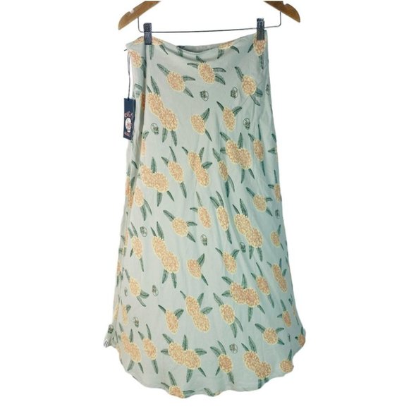 RVCA Luke Pelletier Collab BNWT Floral Annika Midi Skirt Women's Size Small - Picture 5 of 11
